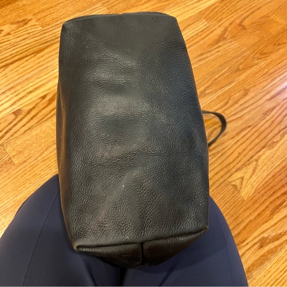 KMM & Co. Signature Black Leather Tote Bag Women’s - Picture 4 of 7